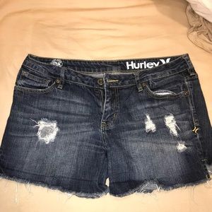 Hurley denim cutoff shorts
